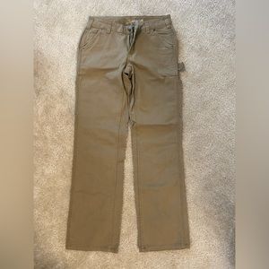 Women’s Carhartt work pants, khaki colored